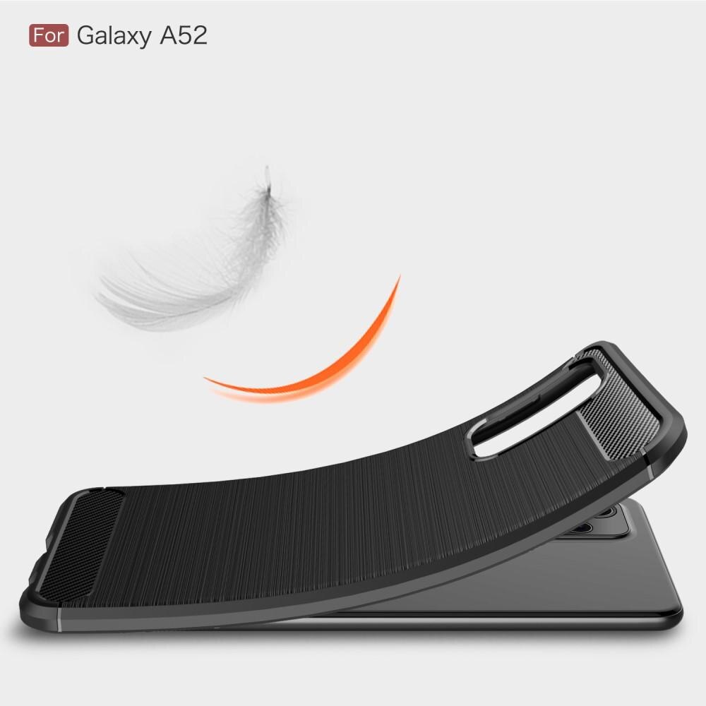 Hoesje TPU Brushed Samsung Galaxy A52 5G Zwart