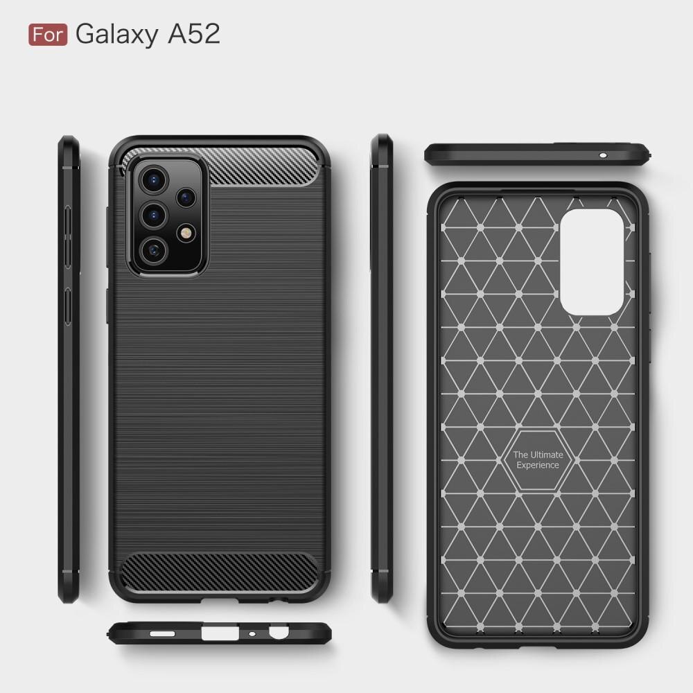 Hoesje TPU Brushed Samsung Galaxy A52 5G Zwart
