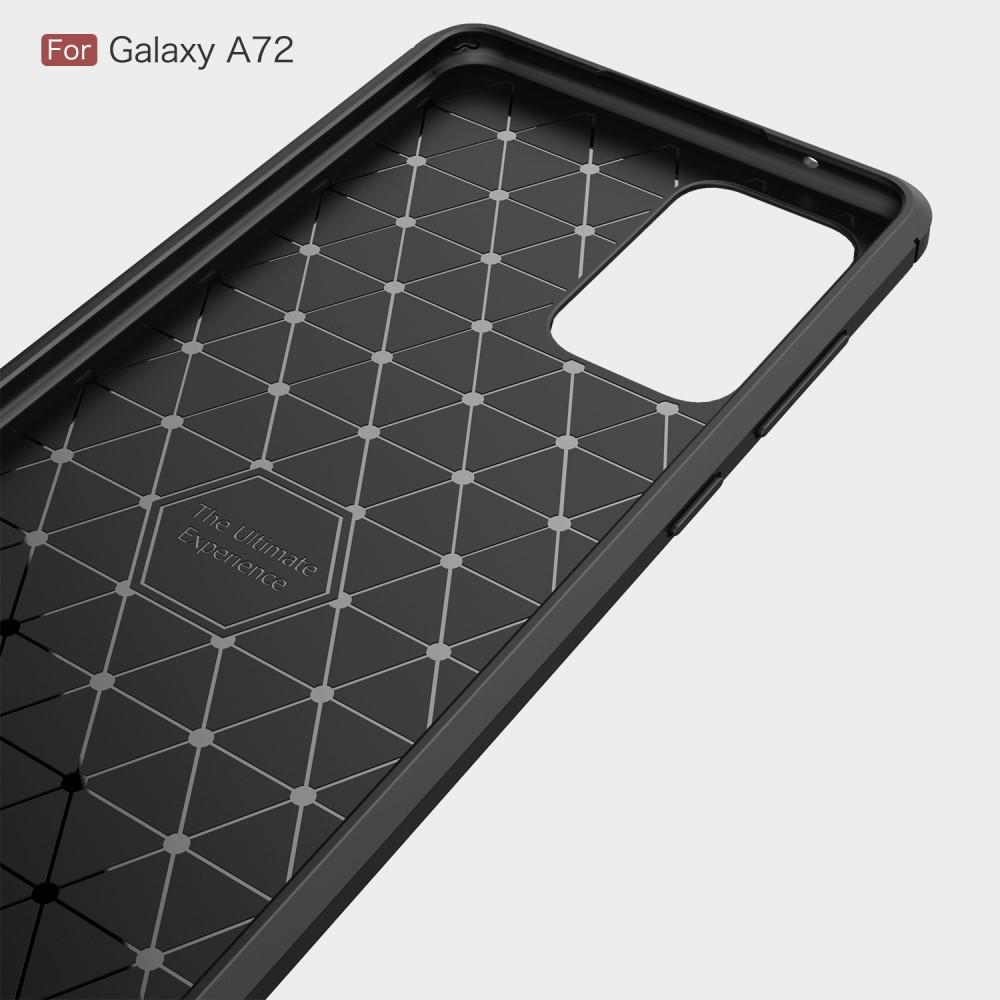 Brushed TPU Case Samsung Galaxy A72 5G Zwart