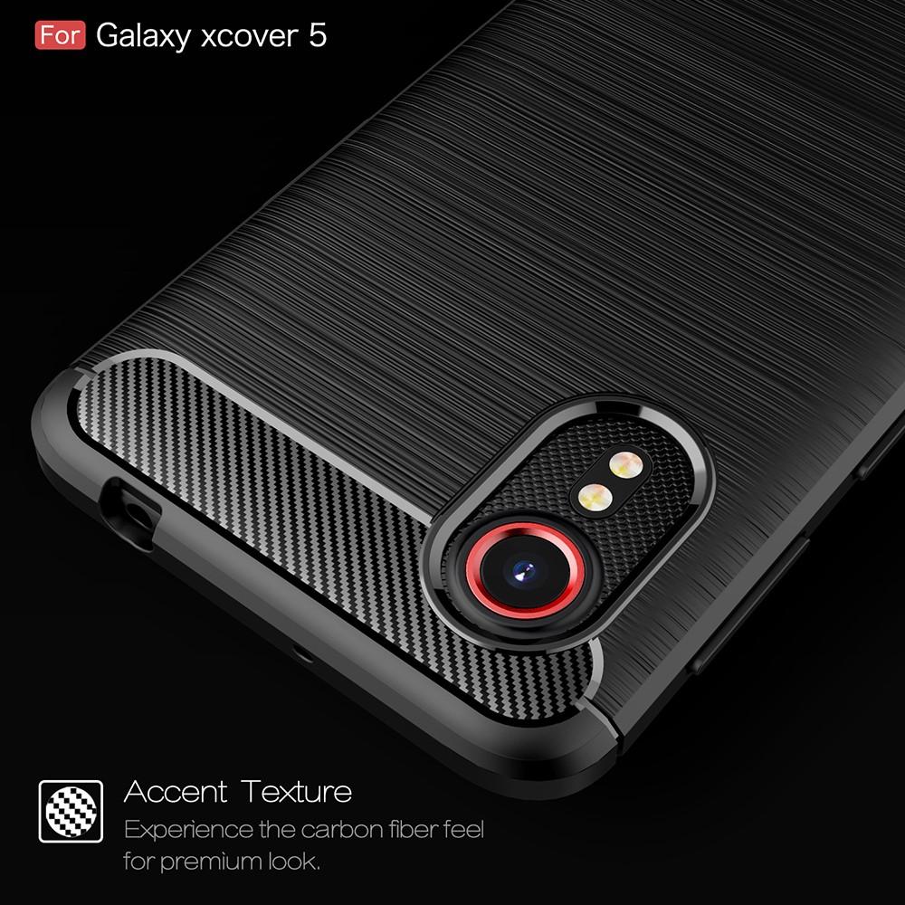 Hoesje TPU Brushed Samsung Galaxy Xcover 5 Zwart
