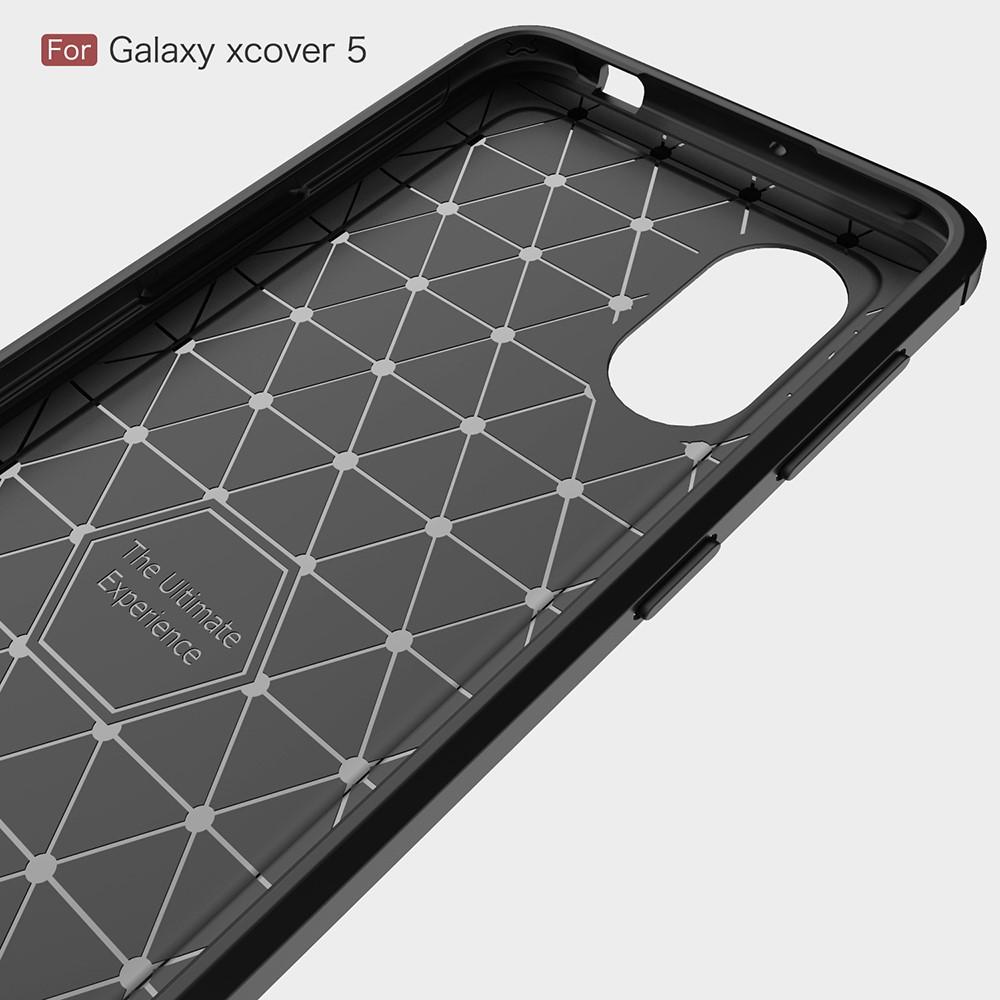 Hoesje TPU Brushed Samsung Galaxy Xcover 5 Zwart