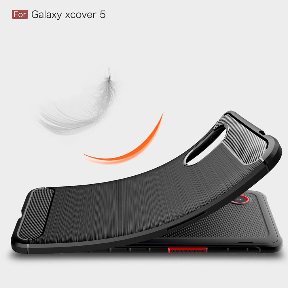 Hoesje TPU Brushed Samsung Galaxy Xcover 5 Zwart