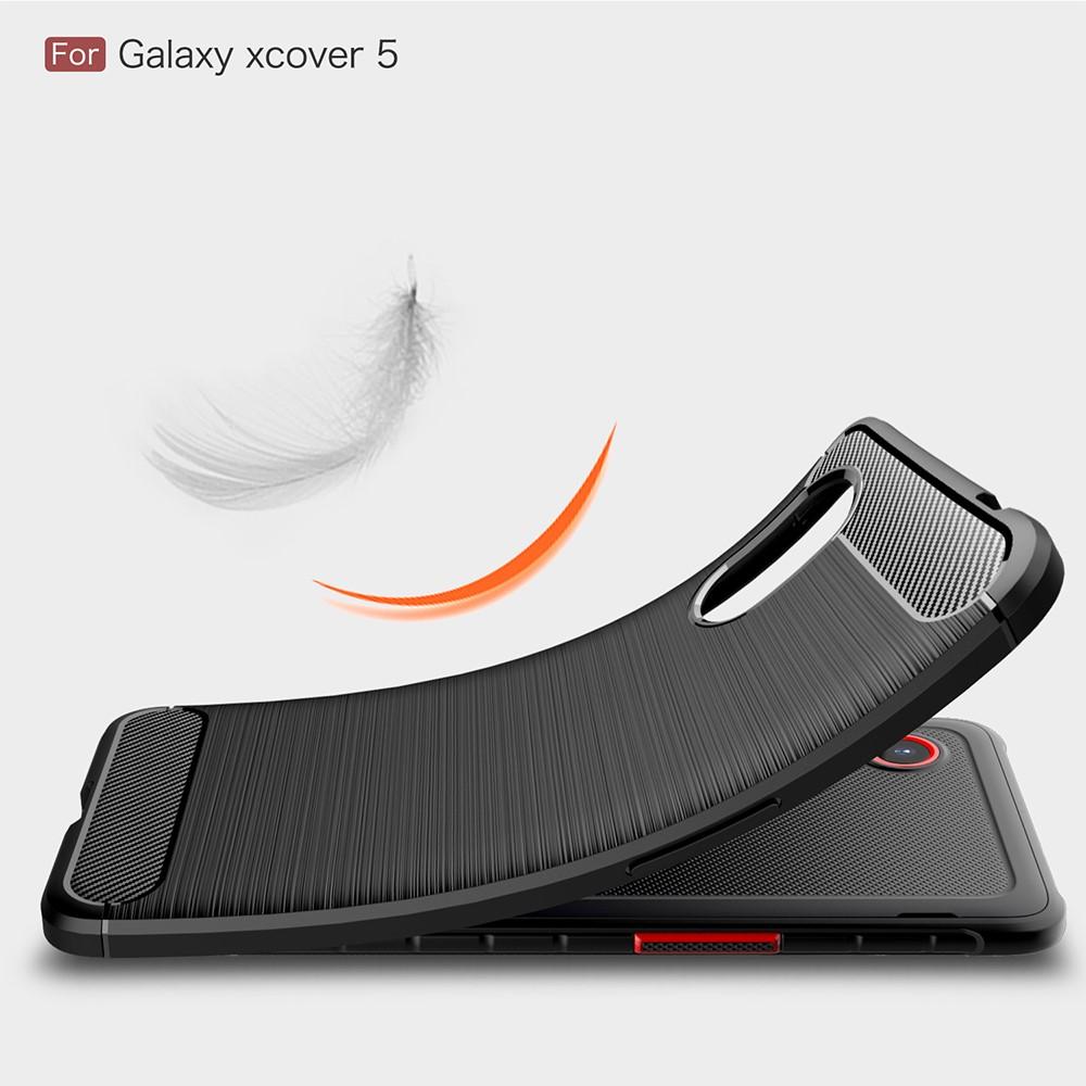 Brushed TPU Case Samsung Galaxy Xcover 5 Zwart