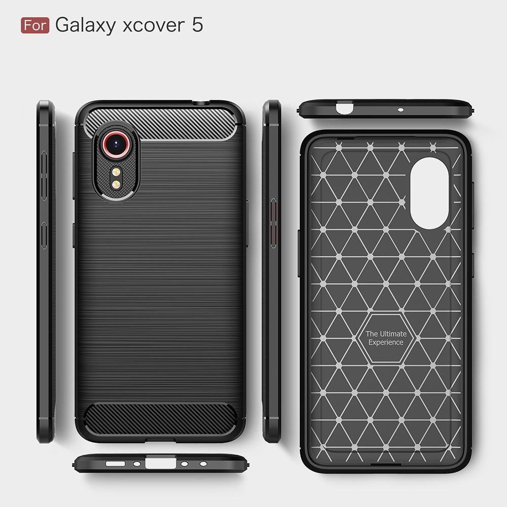 Brushed TPU Case Samsung Galaxy Xcover 5 Zwart