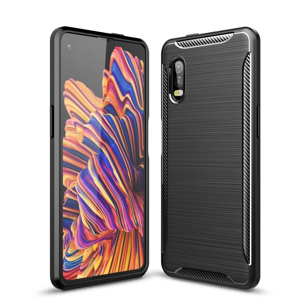 Hoesje TPU Brushed Samsung Galaxy Xcover Pro Zwart