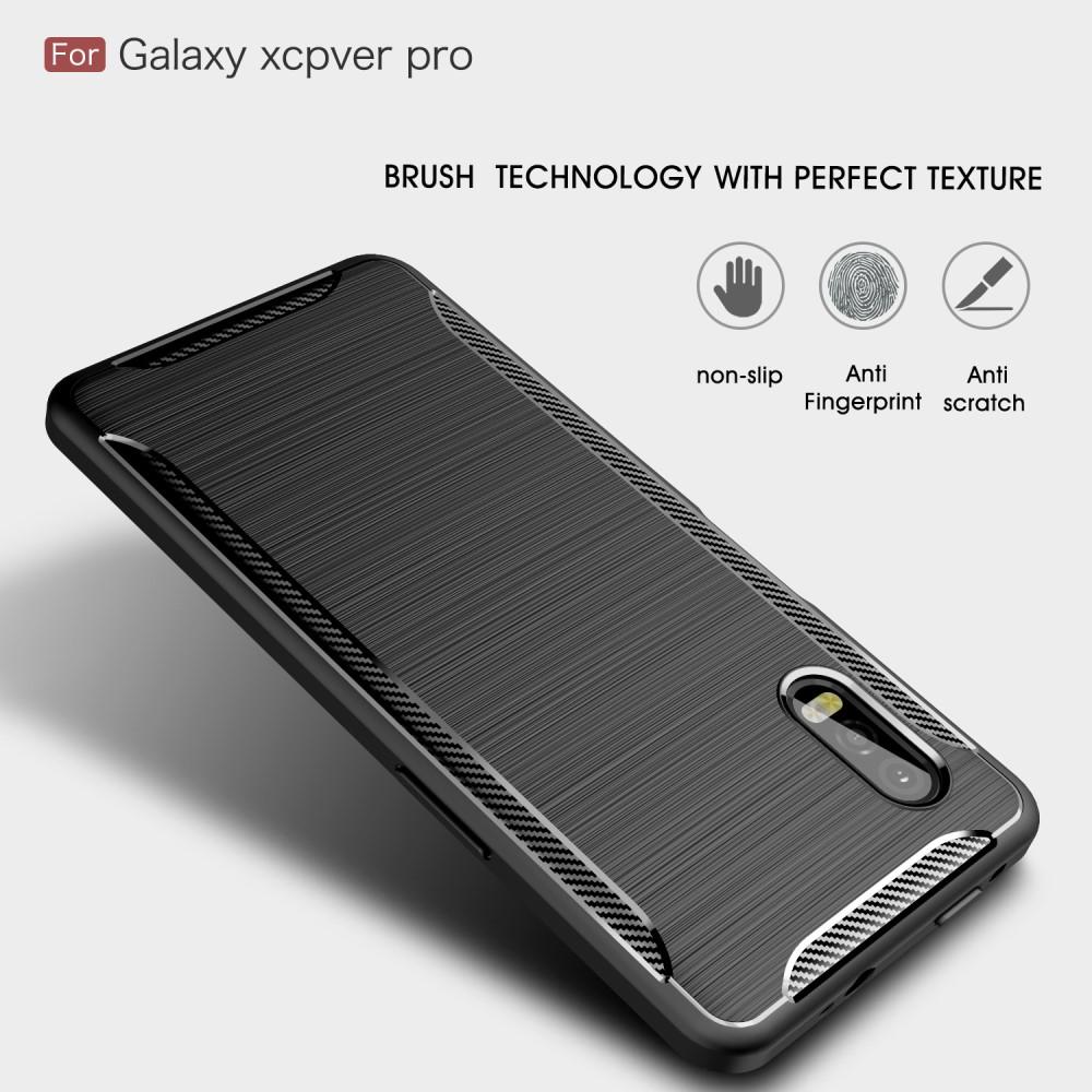Hoesje TPU Brushed Samsung Galaxy Xcover Pro Zwart