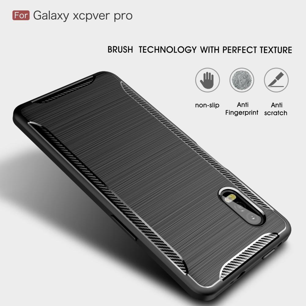 Brushed TPU Case Samsung Galaxy Xcover Pro Zwart