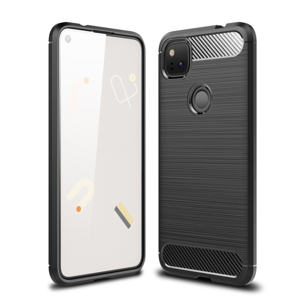 Brushed TPU Case Google Pixel 4a Zwart