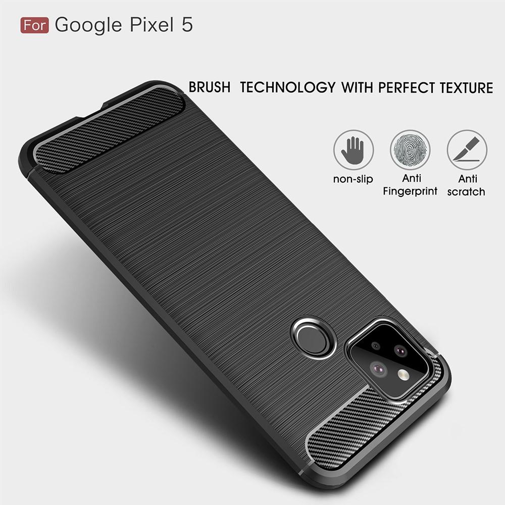 Hoesje TPU Brushed Google Pixel 5 Zwart