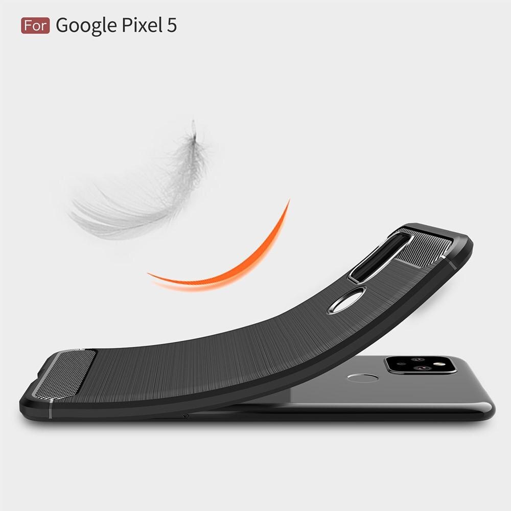 Hoesje TPU Brushed Google Pixel 5 Zwart