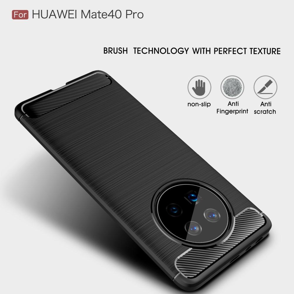 Hoesje TPU Brushed Huawei Mate 40 Pro Zwart