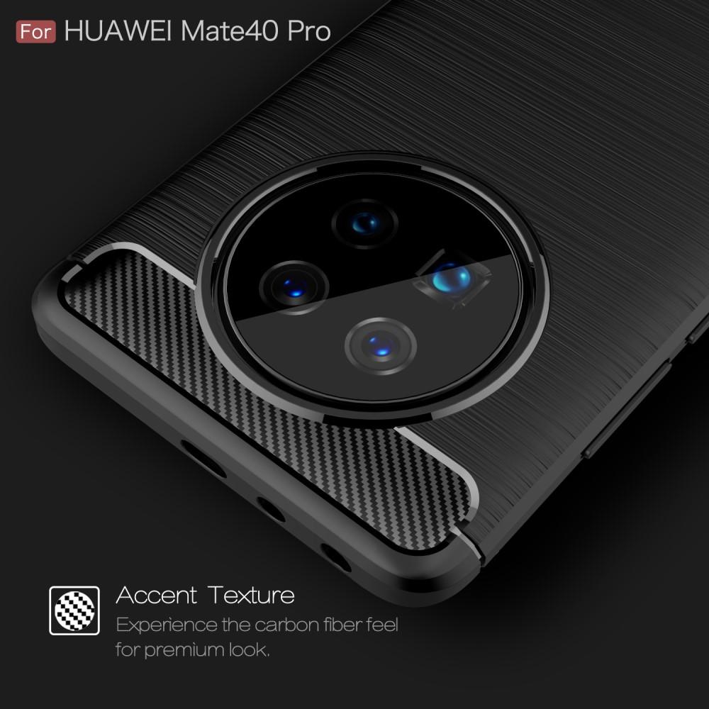 Hoesje TPU Brushed Huawei Mate 40 Pro Zwart