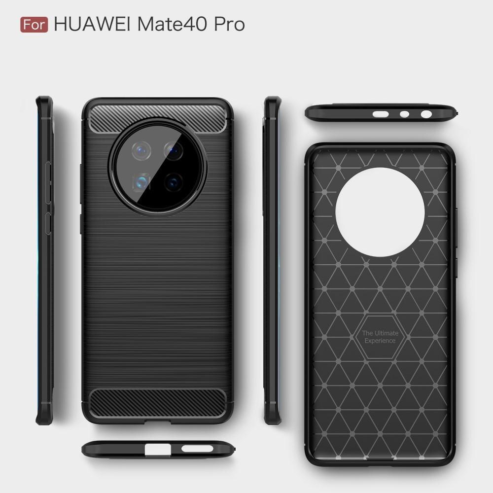 Hoesje TPU Brushed Huawei Mate 40 Pro Zwart