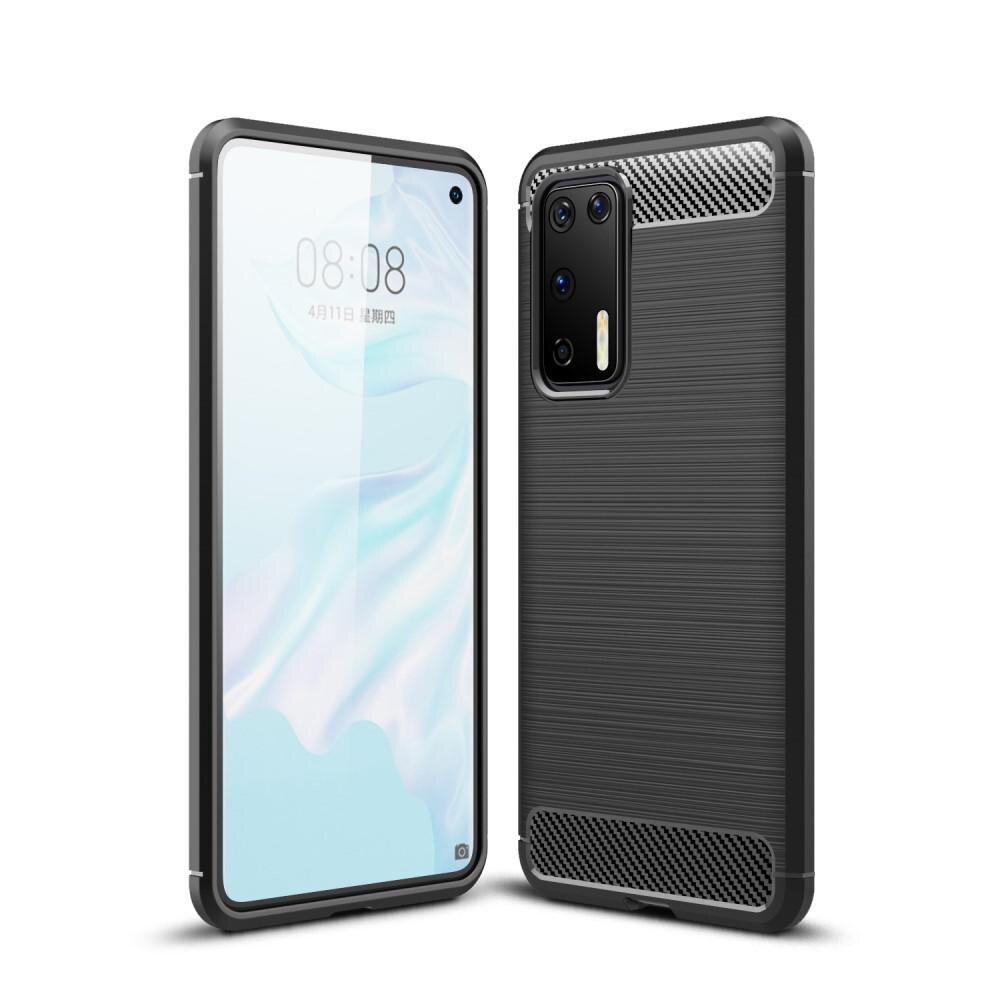 Brushed TPU Case Huawei P40 Zwart