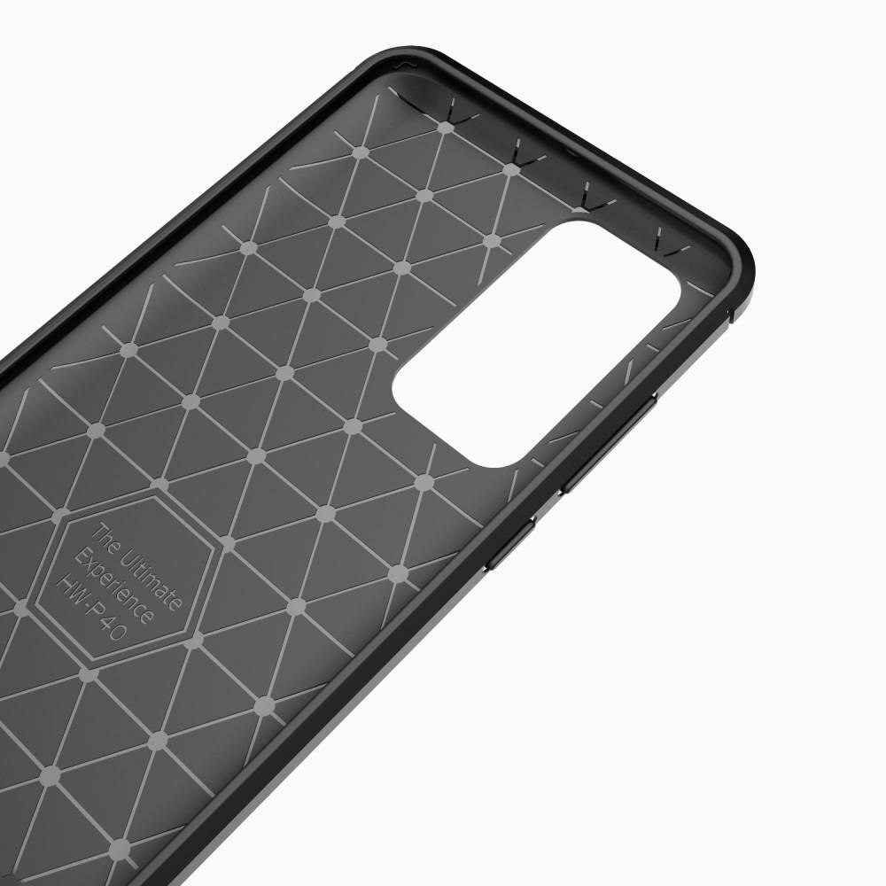 Brushed TPU Case Huawei P40 Zwart