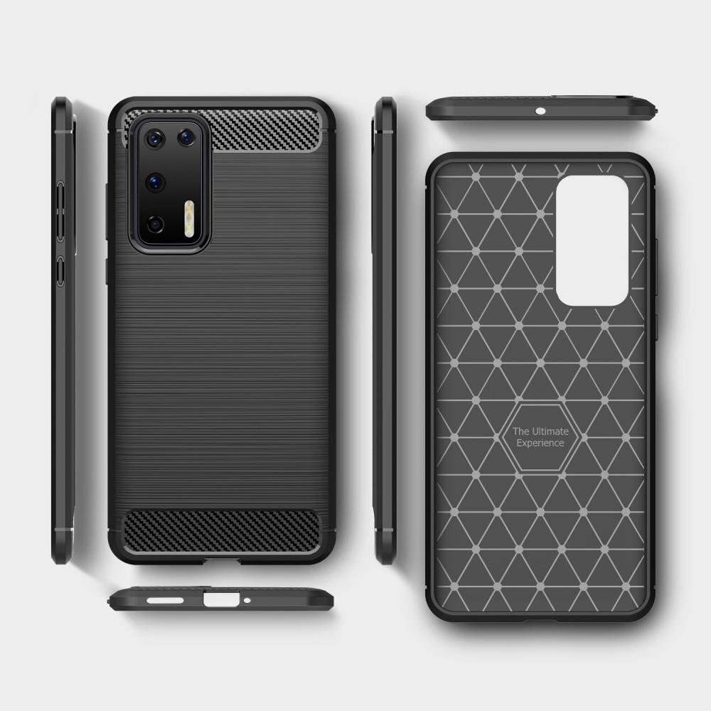 Hoesje TPU Brushed Huawei P40 Zwart