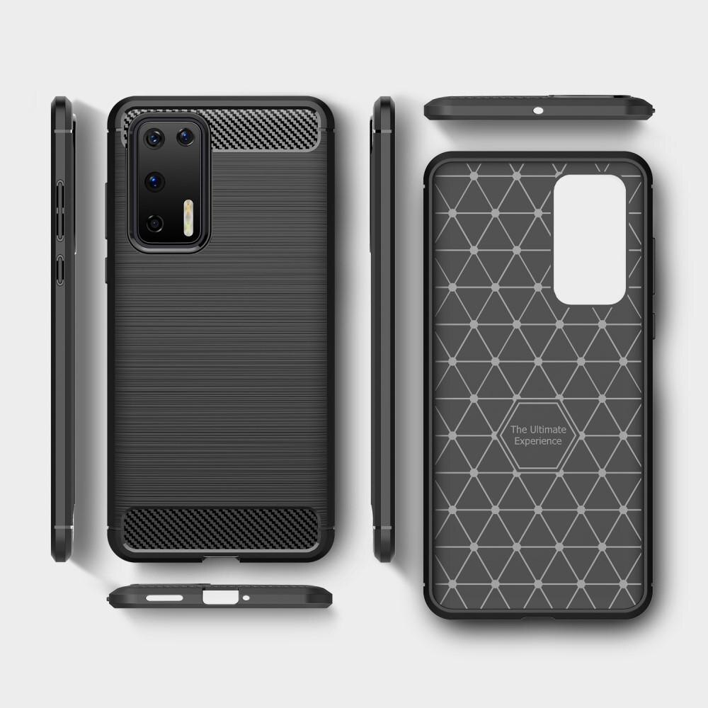 Brushed TPU Case Huawei P40 Zwart