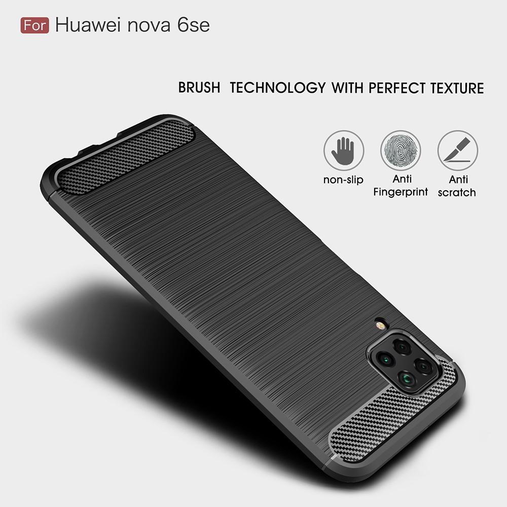 Brushed TPU Case Huawei P40 Lite Zwart