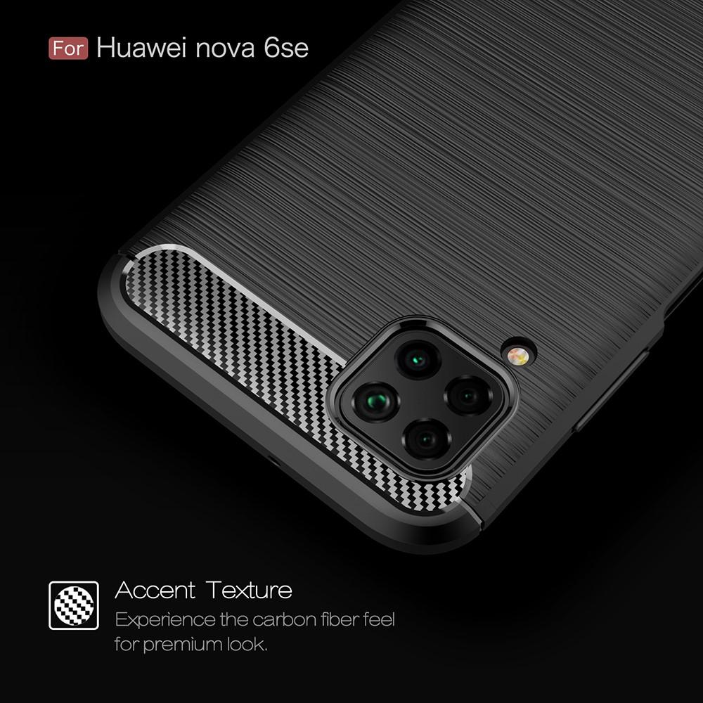 Brushed TPU Case Huawei P40 Lite Zwart