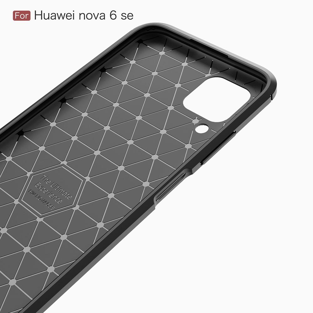 Brushed TPU Case Huawei P40 Lite Zwart