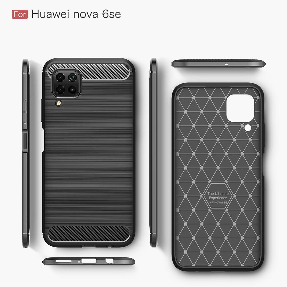 Brushed TPU Case Huawei P40 Lite Zwart