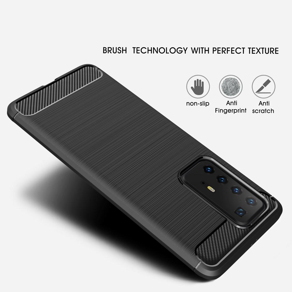 Hoesje TPU Brushed Huawei P40 Pro Zwart