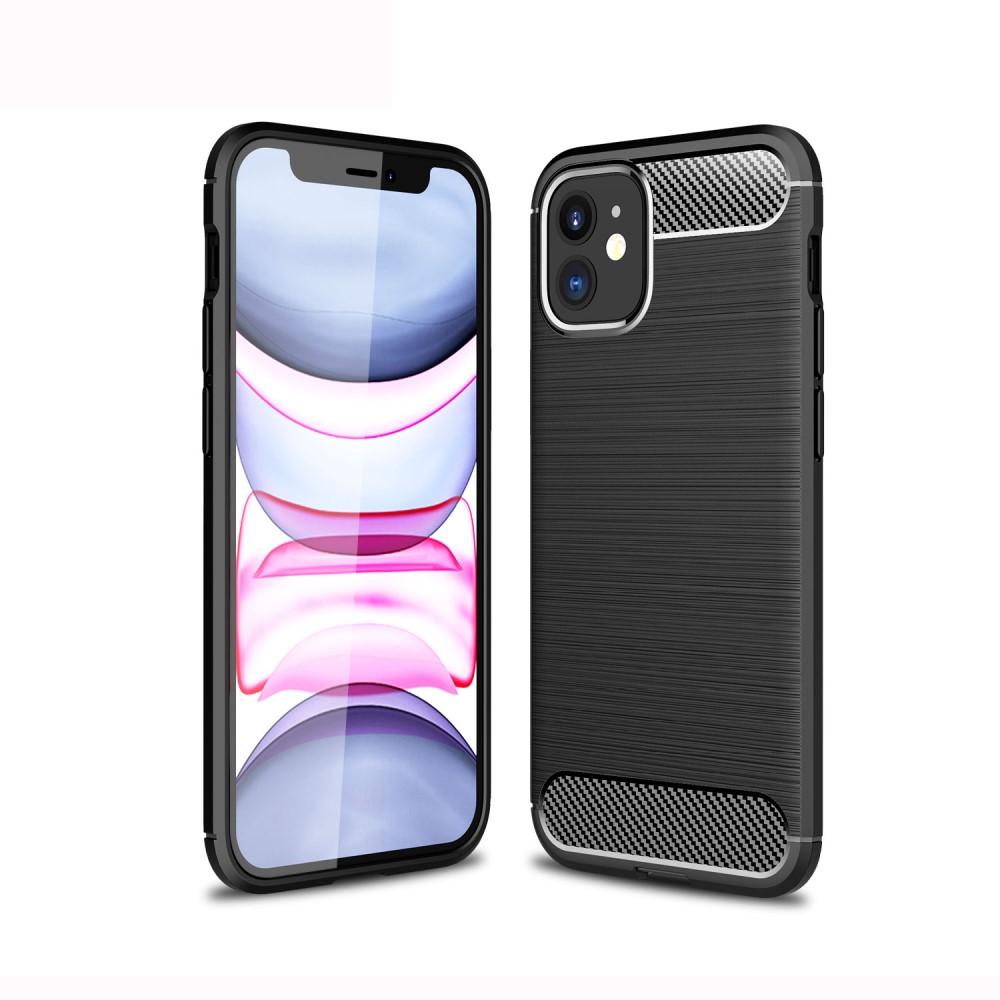 Hoesje TPU Brushed iPhone 12 Mini Zwart
