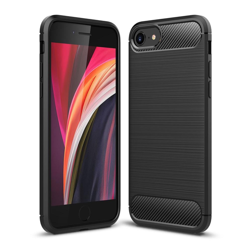 Brushed TPU Case iPhone 8 Zwart