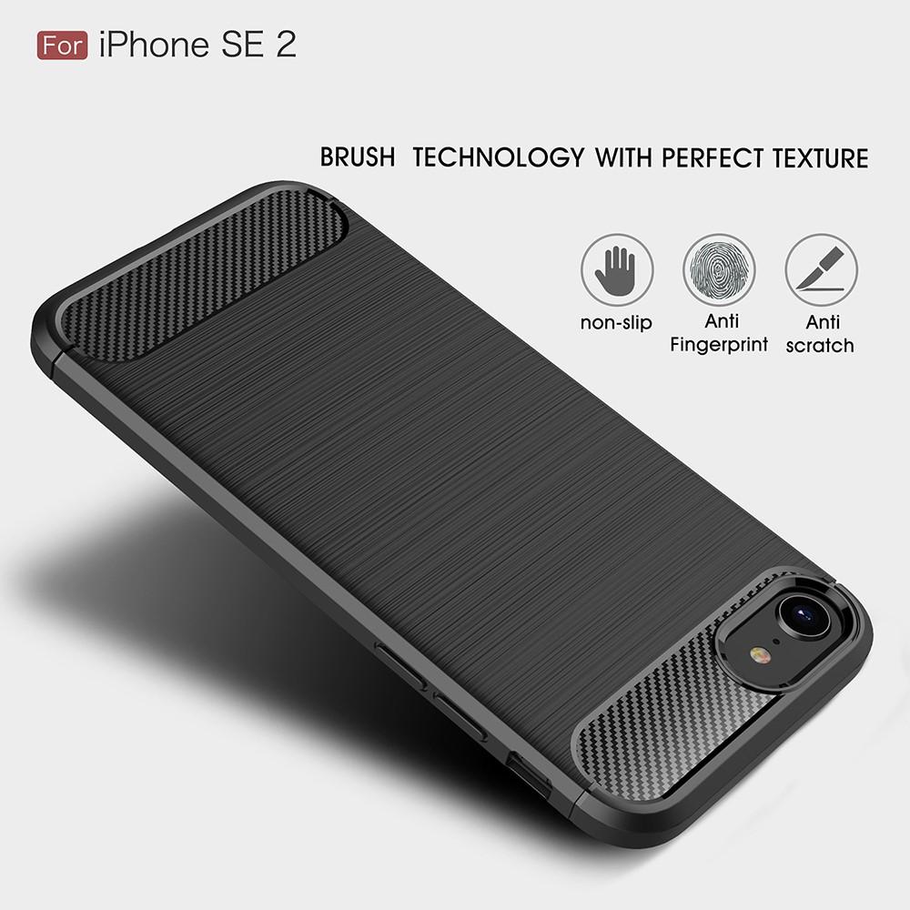 Brushed TPU Case iPhone 7/8/SE Zwart