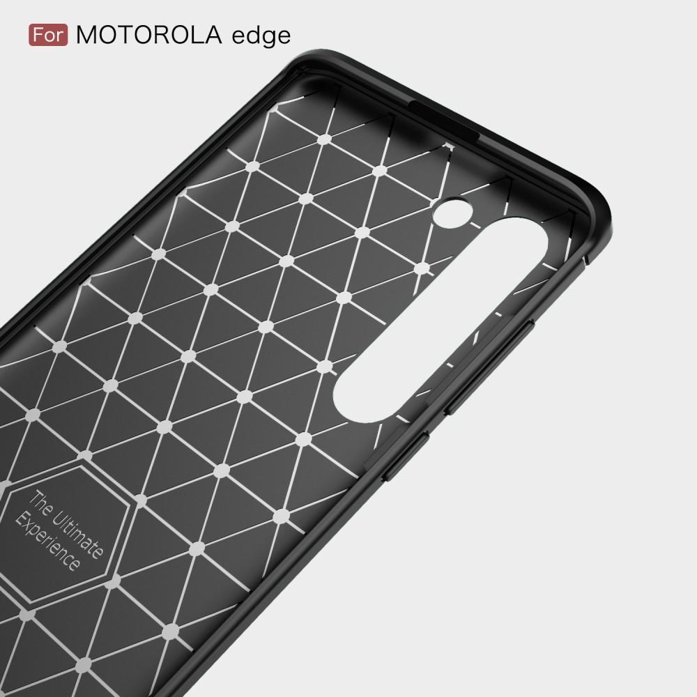 Brushed TPU Case Motorola Edge Zwart