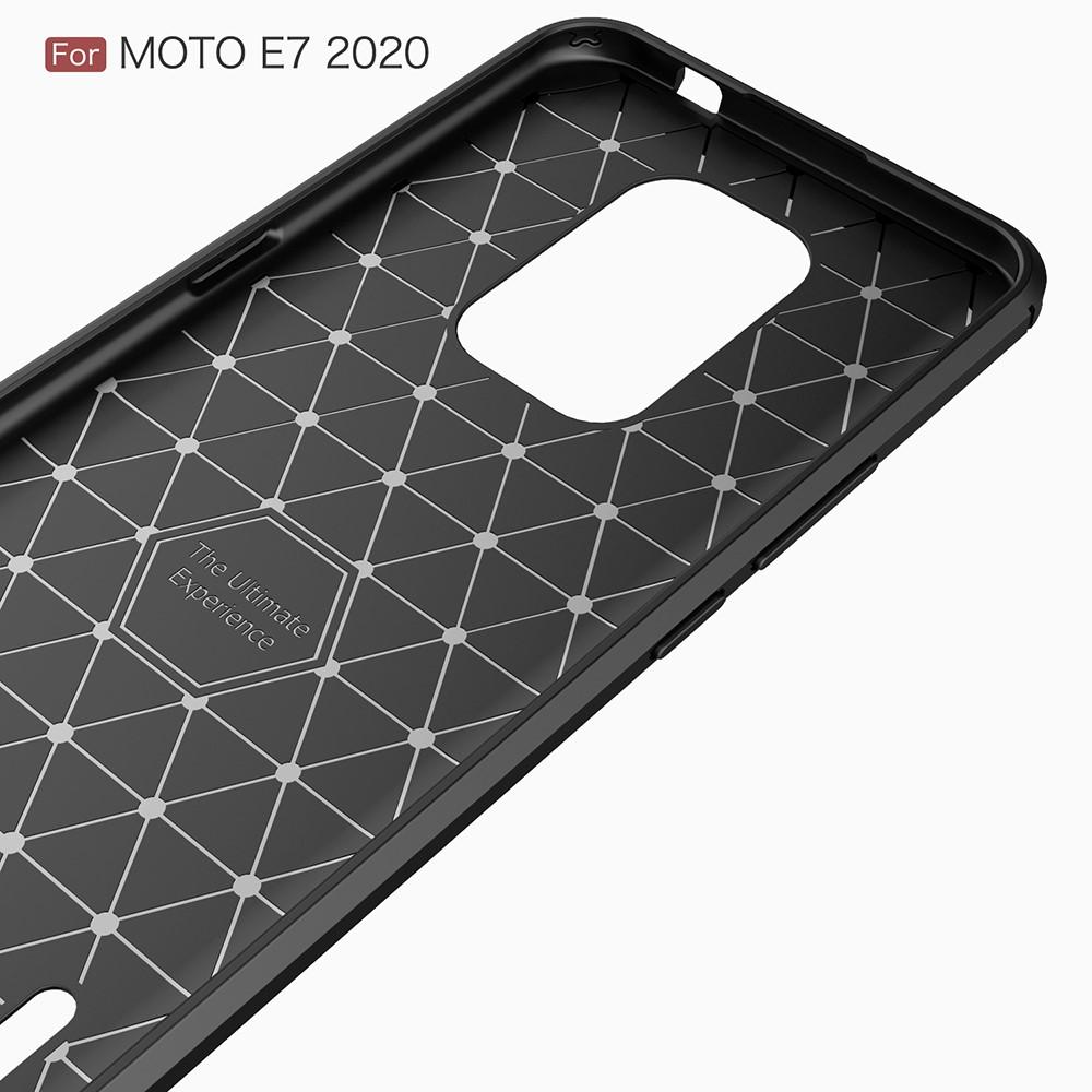 Brushed TPU Case Motorola Moto E7 Zwart