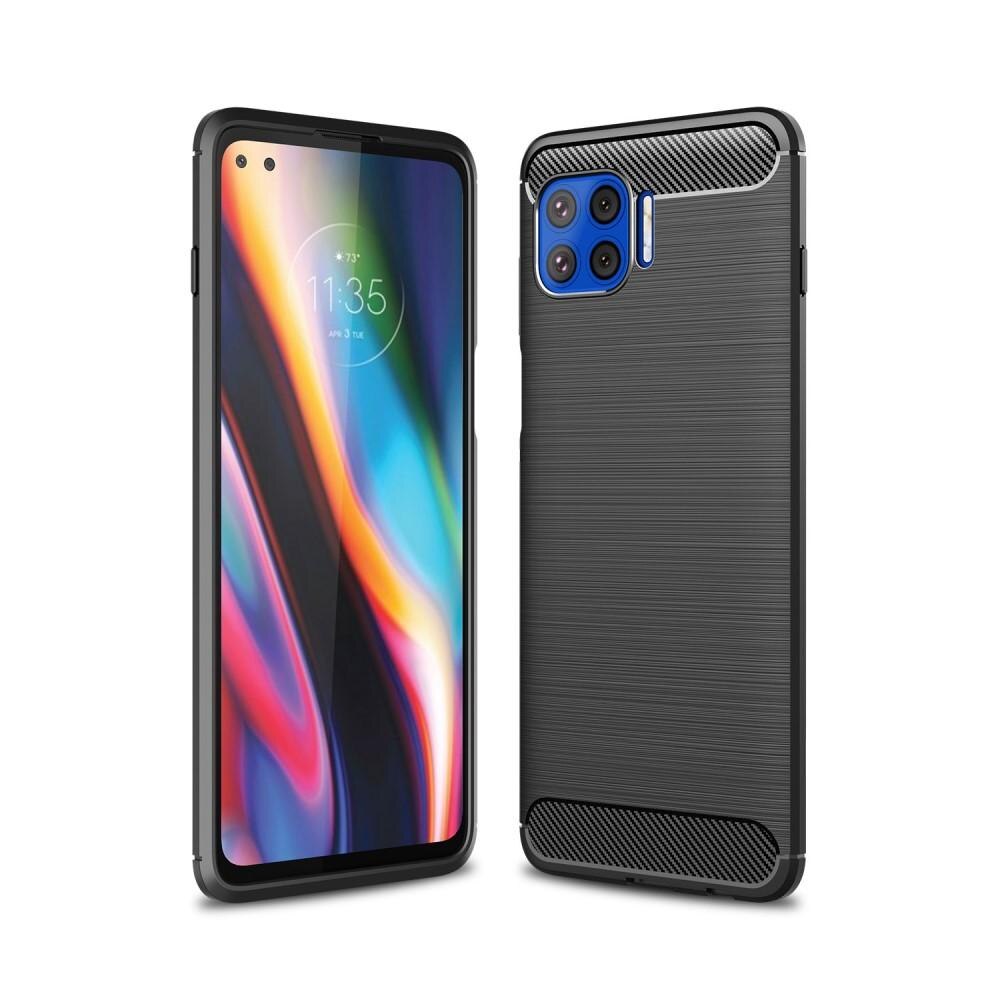 Hoesje TPU Brushed Motorola Moto G Plus 5G Zwart