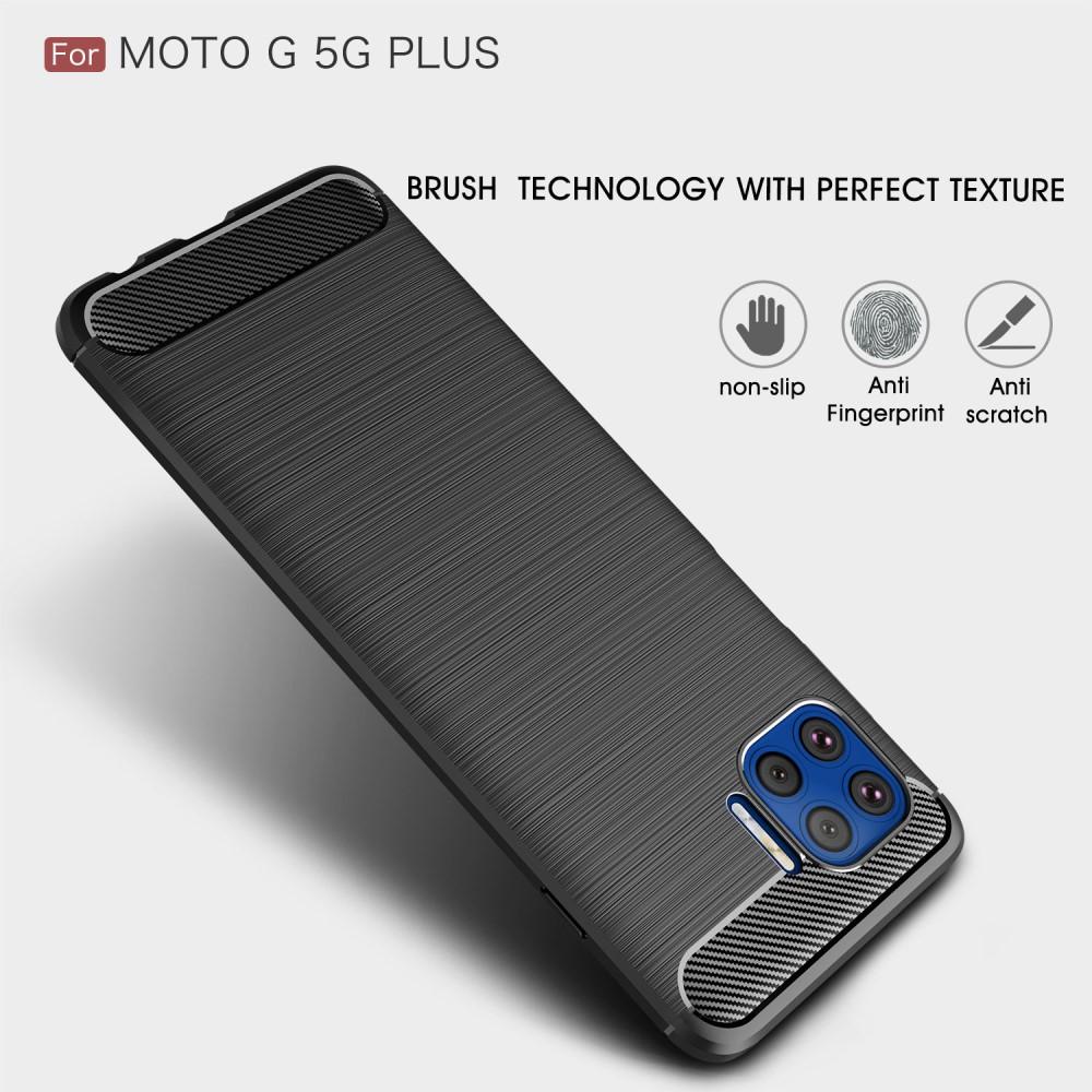 Hoesje TPU Brushed Motorola Moto G Plus 5G Zwart