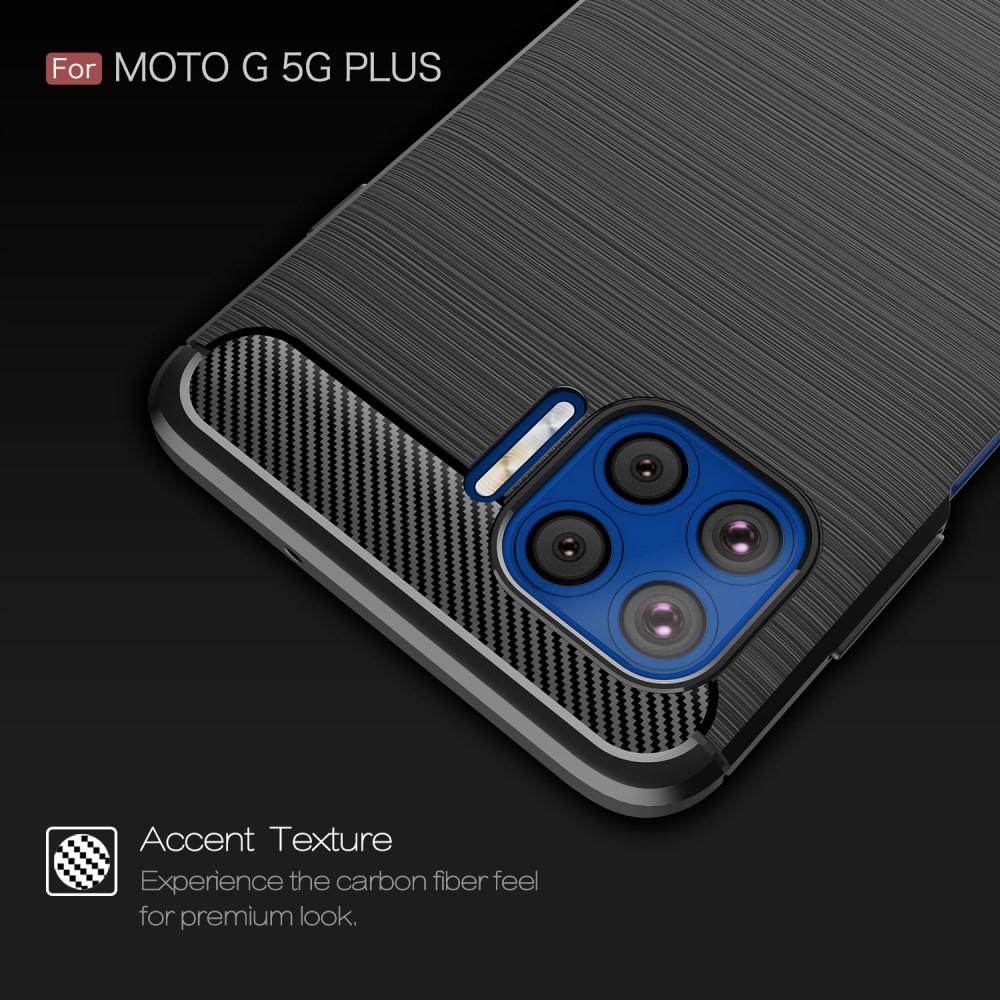 Hoesje TPU Brushed Motorola Moto G Plus 5G Zwart