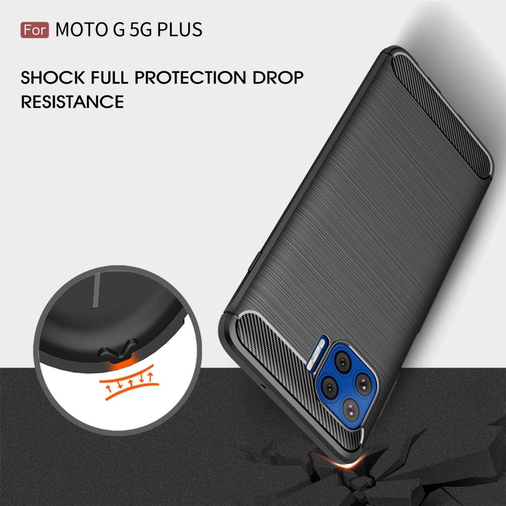 Hoesje TPU Brushed Motorola Moto G Plus 5G Zwart