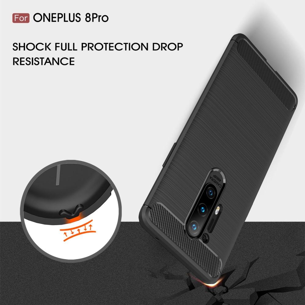 Brushed TPU Case OnePlus 8 Pro Zwart