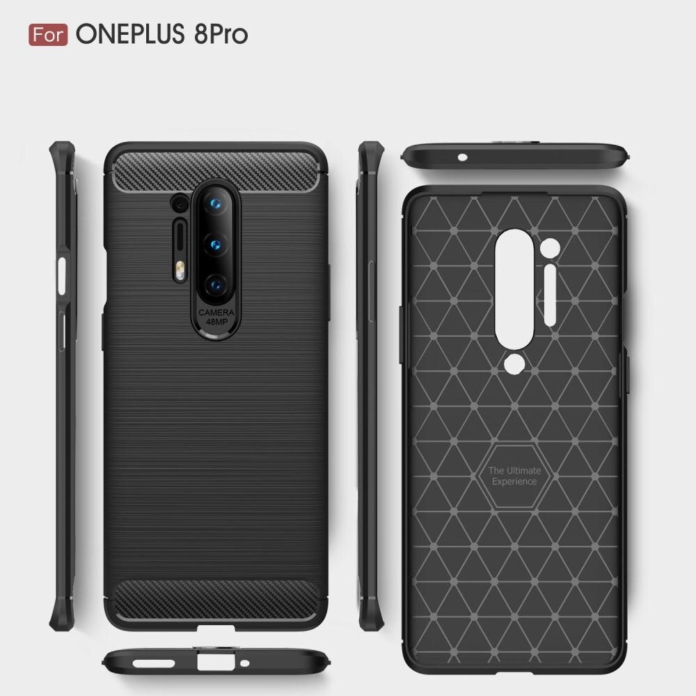 Brushed TPU Case OnePlus 8 Pro Zwart