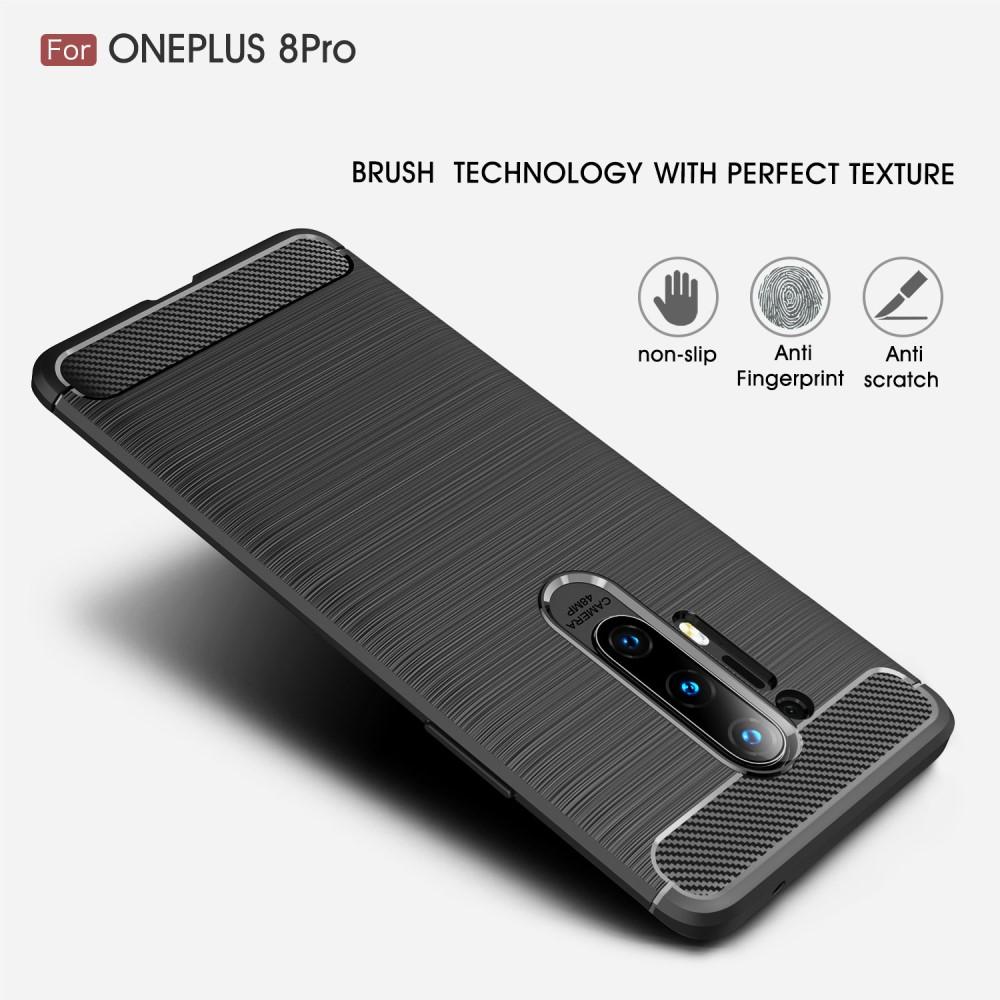 Brushed TPU Case OnePlus 8 Pro Zwart