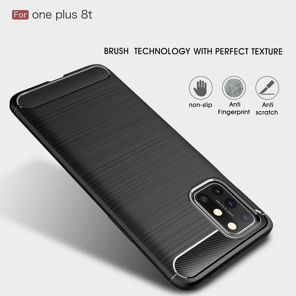 Hoesje TPU Brushed  OnePlus 8T Zwart