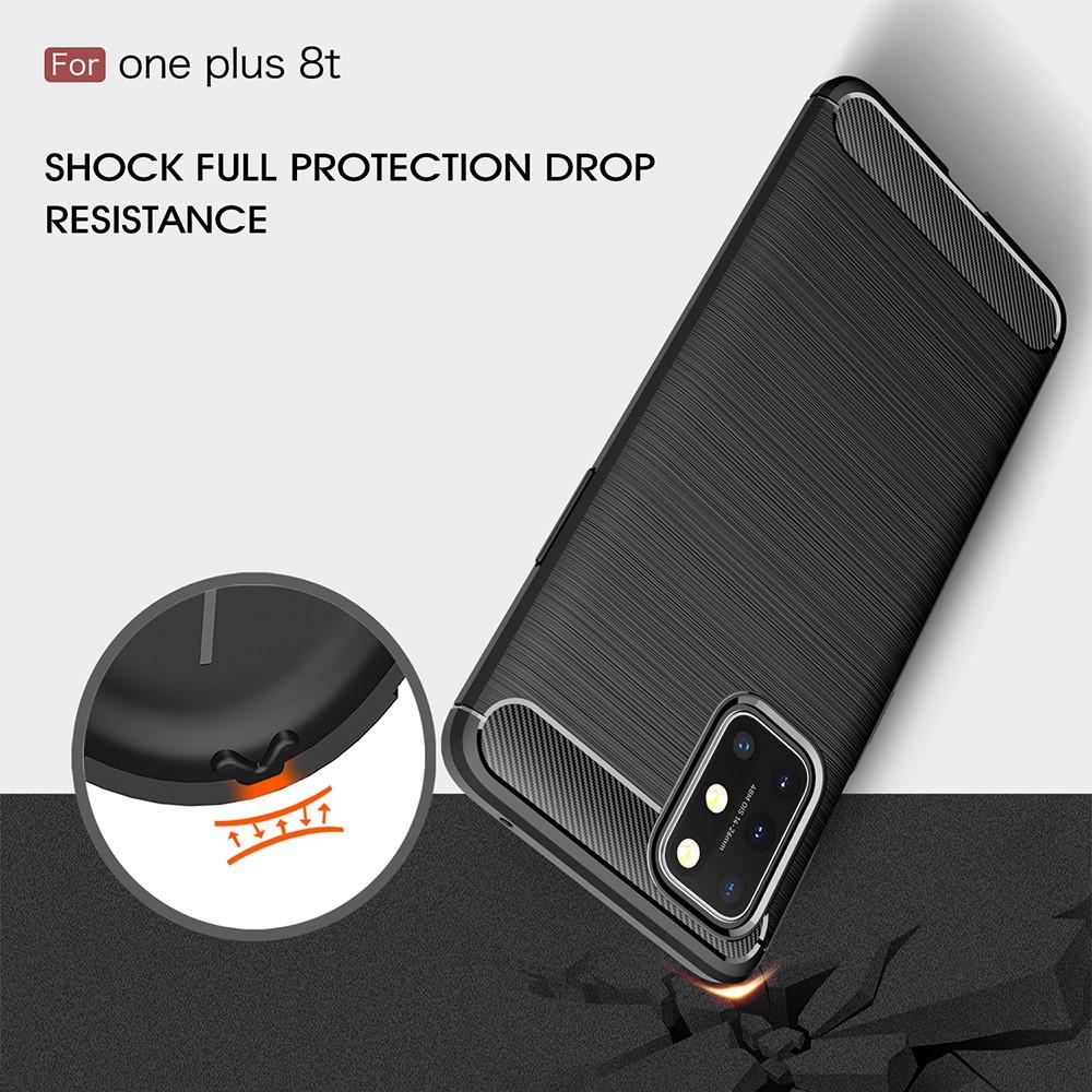 Hoesje TPU Brushed  OnePlus 8T Zwart