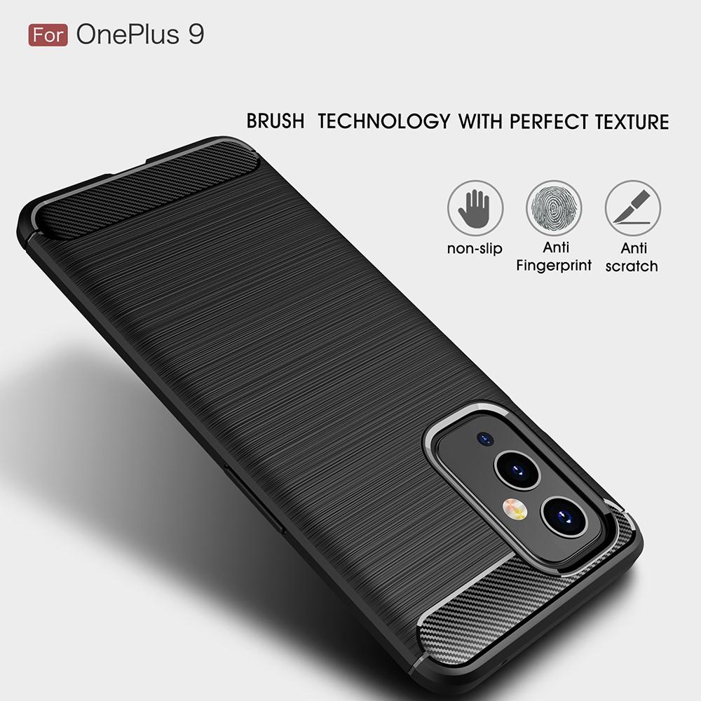 Brushed TPU Case OnePlus 9 Zwart