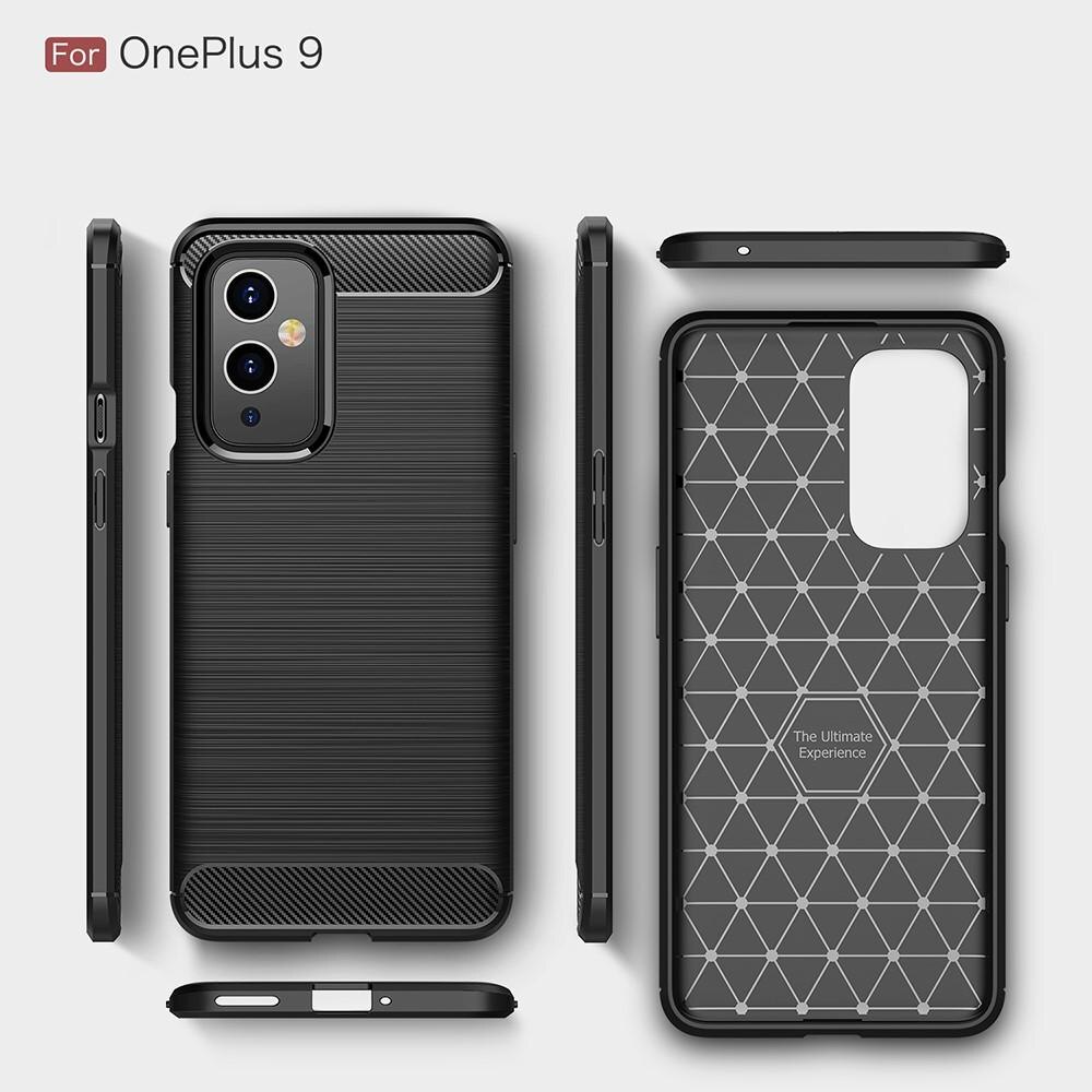 Brushed TPU Case OnePlus 9 Zwart