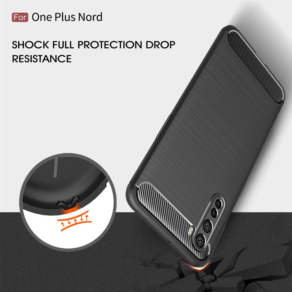 Hoesje TPU Brushed  OnePlus Nord Zwart