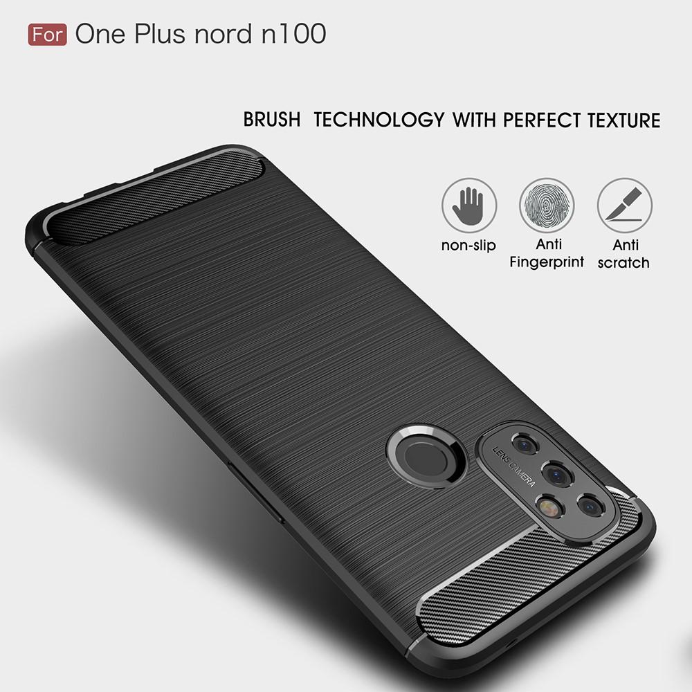 Hoesje TPU Brushed  OnePlus Nord N100 Zwart