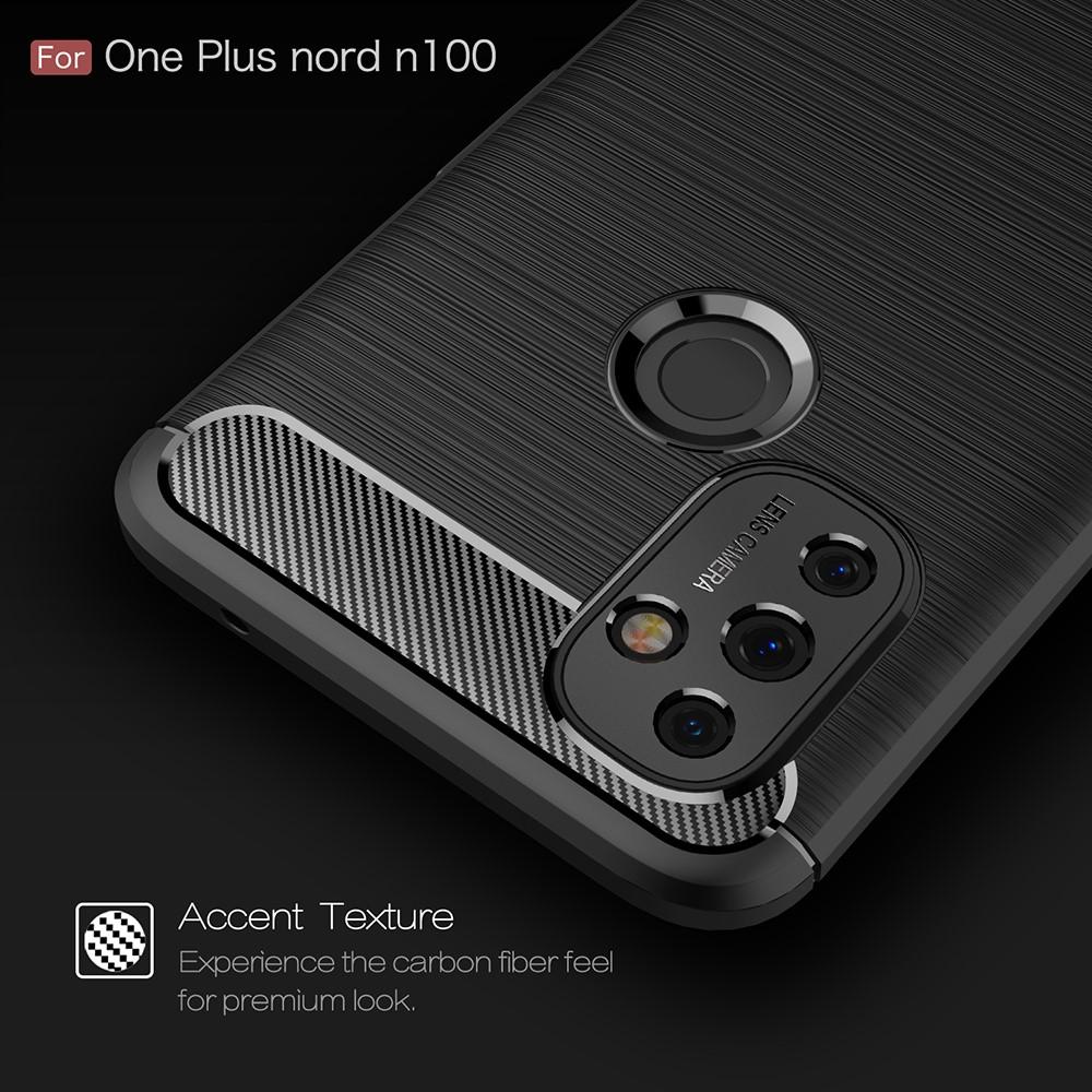 Hoesje TPU Brushed  OnePlus Nord N100 Zwart