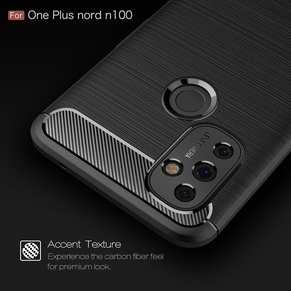 Brushed TPU Case OnePlus Nord N100 Zwart