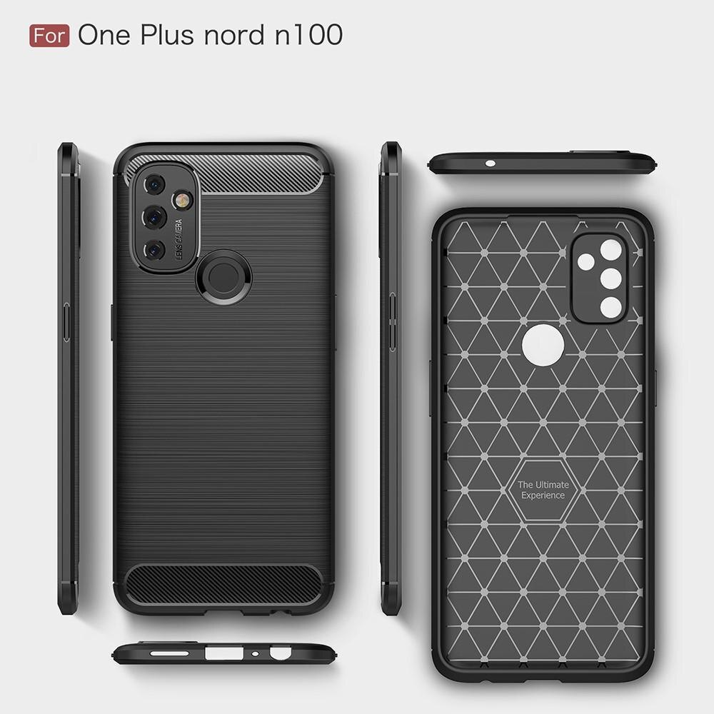 Hoesje TPU Brushed  OnePlus Nord N100 Zwart