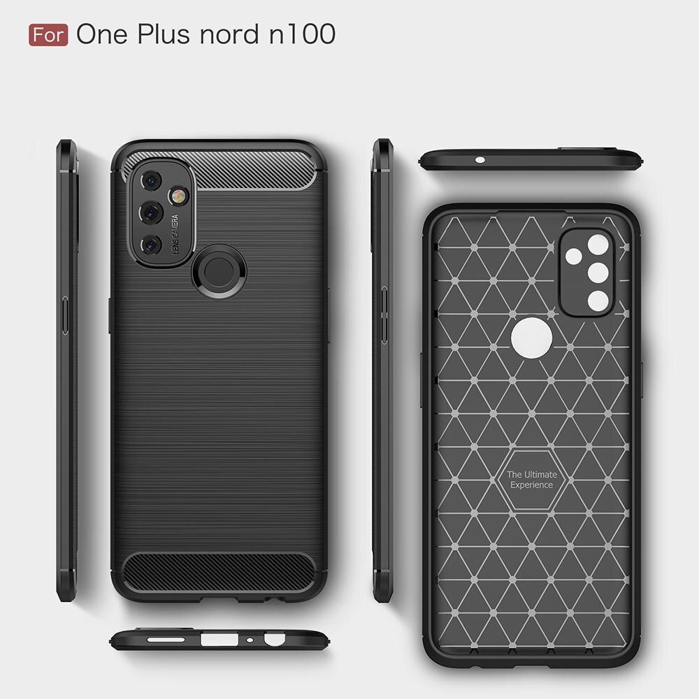 Brushed TPU Case OnePlus Nord N100 Zwart