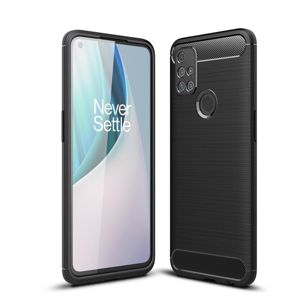 Hoesje TPU Brushed  OnePlus Nord N10 5G Zwart