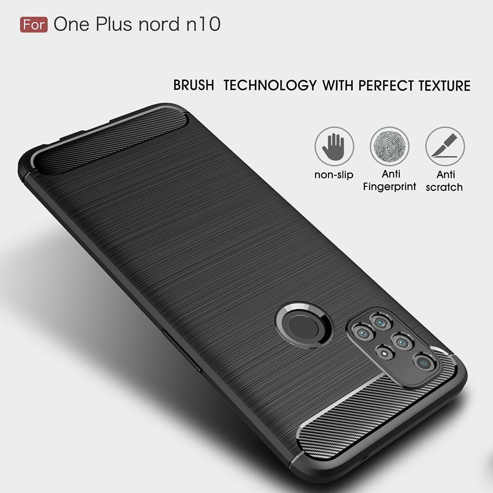 Hoesje TPU Brushed  OnePlus Nord N10 5G Zwart